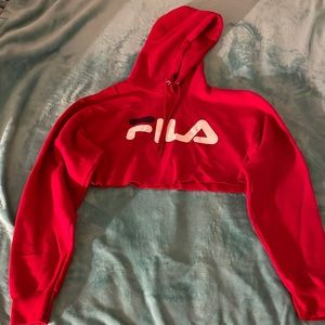 Fila cropped hoodie